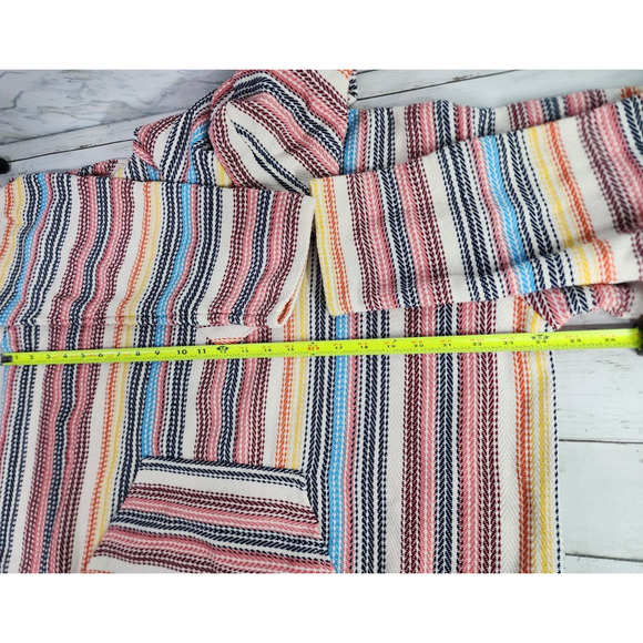 Earthragz Women's Pullover Multicolor Boho Theme Front Pocket w/Hood Size Medium - Picture 6 of 11